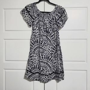 Crown & Ivy Shell Print Off the Shoulder Dress